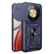 Honor Coque Hybride à Anneau Rotatif avec Protection pour Appareil Photo - Bleu