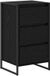 vidaXL Dressoir Zwart Eiken 42 x 36 x 75,5 cm Bewerkt Hout