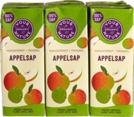 Your Organic Nature Appelsap 6-Pack Bio 1,2 liter