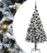 vidaXL Kunstkerstboom Wit 180 cm PVC en Staal en Kunststof