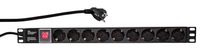LogiLink PDU9C02 - Unité de distribution d'énergie (PDU) - Noir