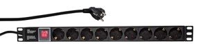 LogiLink PDU9C02 - Energiedistributie-eenheid (PDU) - Zwart