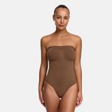cfab - Strapless corrigerende bodysuit met slipje - Caramel - 2XL