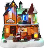 Hortus Kerstscene Santa's Workshop met LED