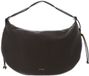 Coccinelle Leren schoudertas Thess Handbag Grained Leather Fango donkergroen
