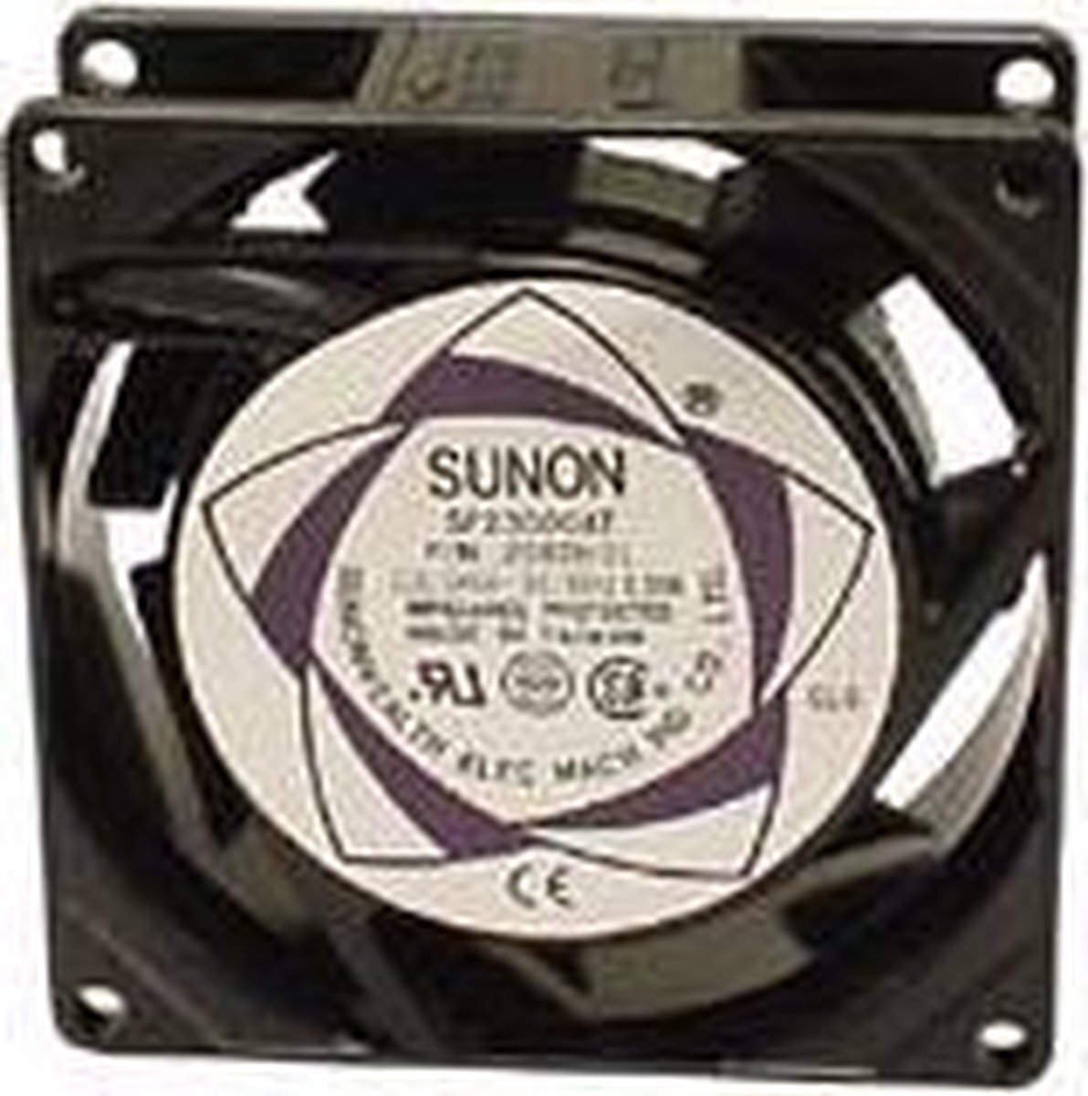 Sunon VENTILATOR 230VAC GLIJLAGER 80 x 80 x 25mm (BSS220)