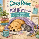 Cozy Paws ADHD Coloring Book: Simple Coloring for Calm & Focus