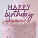 Ginger Ray Happy Birthday - Roze Glitter