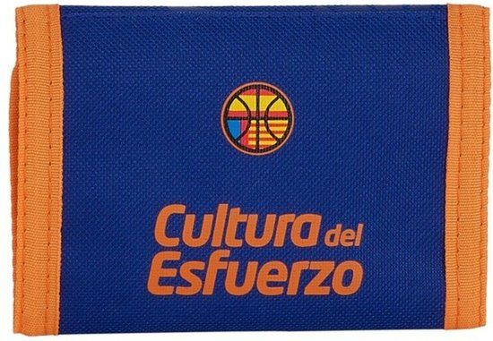 Portefeuille Valencia Basket Blauw Oranje Telefoontasje Unisex Canvas 2024