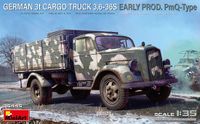 MiniArt Opel Blitz 3t Cargo Truck - Duitse vrachtwagen modelbouw 1:35 - 35445