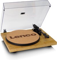 Lenco LBT-335BA - Platenspeler met Bluetooth - Bamboe Behuizing - Ortofon Naald