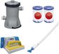 Bestway - Aspirateur de piscine AquaCrawl & pompe de filtration 2006 l/h & 2 filtres Type II & brosse de nettoyage WAYS