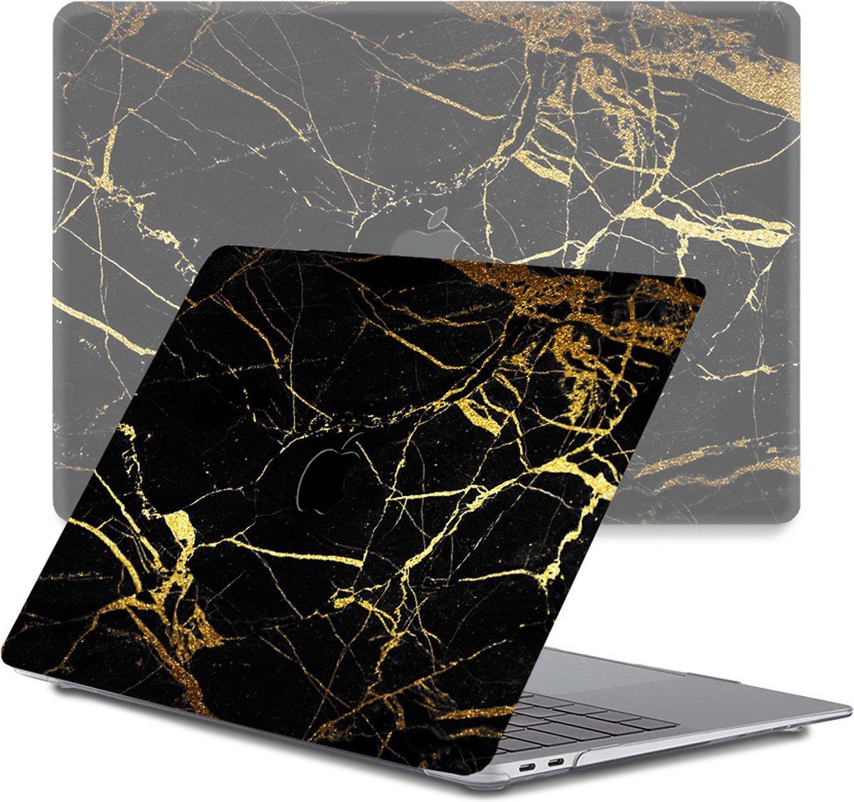 Lunso - Cover hoes - MacBook Air 13 inch (2020) - Marble Nova - Kunststof