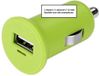 Merkloos Usb Auto oplader voor Smartphone Groen