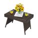 COSTWAY Rotantafel, 60 x 40 x 40 cm