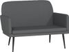 vidaXL Bankje 107x80x81 cm kunstleer grijs