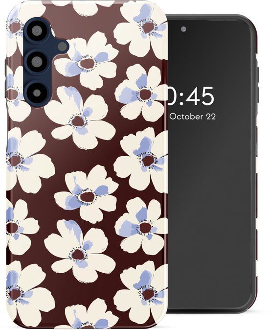 Selencia Hoesje - Geschikt voor Samsung Galaxy A16 (4G) / A16 (5G) - Backcover - Choco Flower Pop