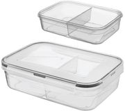 Orion Voedselcontainer met Deksel en Pakking - 1L - BPA-vrij - Transparant
