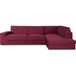 ECOMMERC3 Bankhoes voor chaise longue, hoekdeel rechts, bordeaux