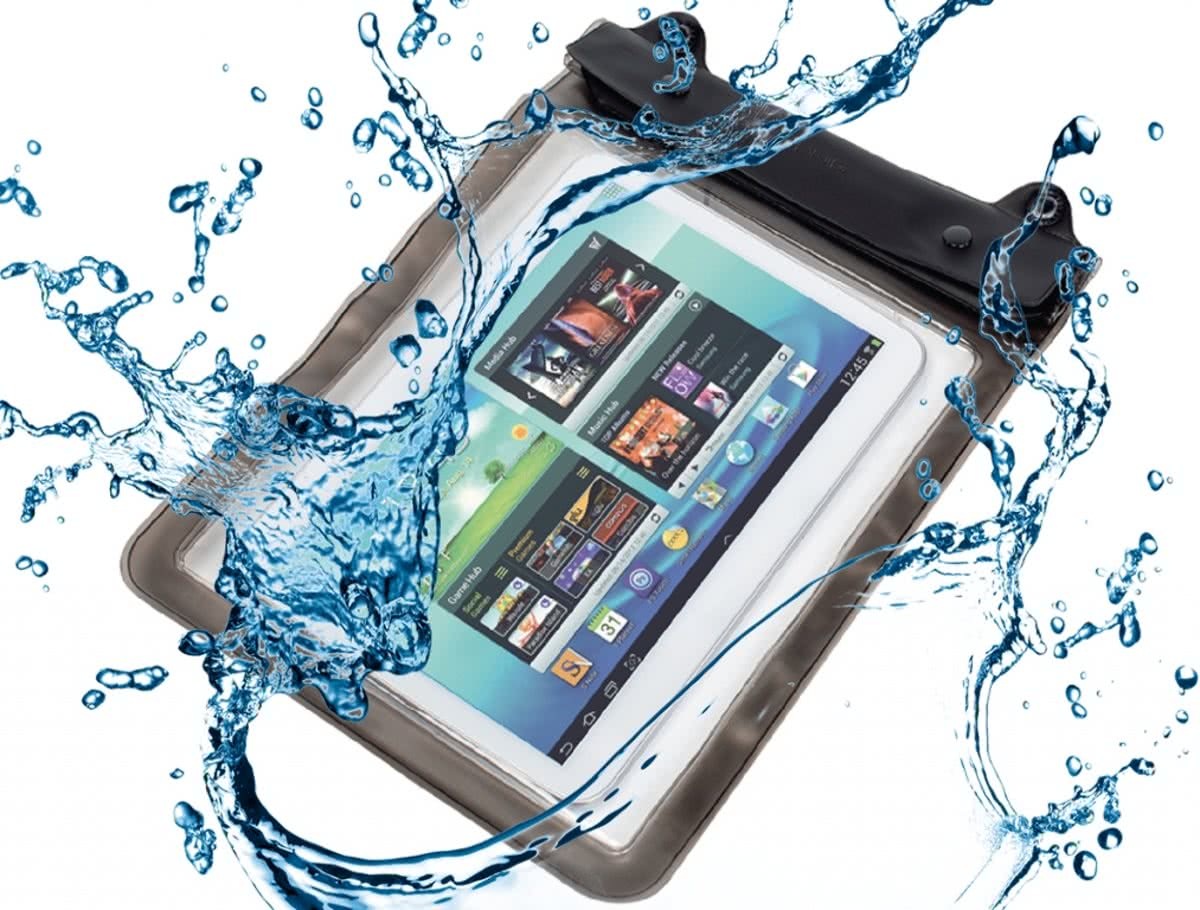 i12Cover Waterdichte tablet hoes met audio aansluiting, voor de beste bescherming op vakantie en werk, zwart , merk