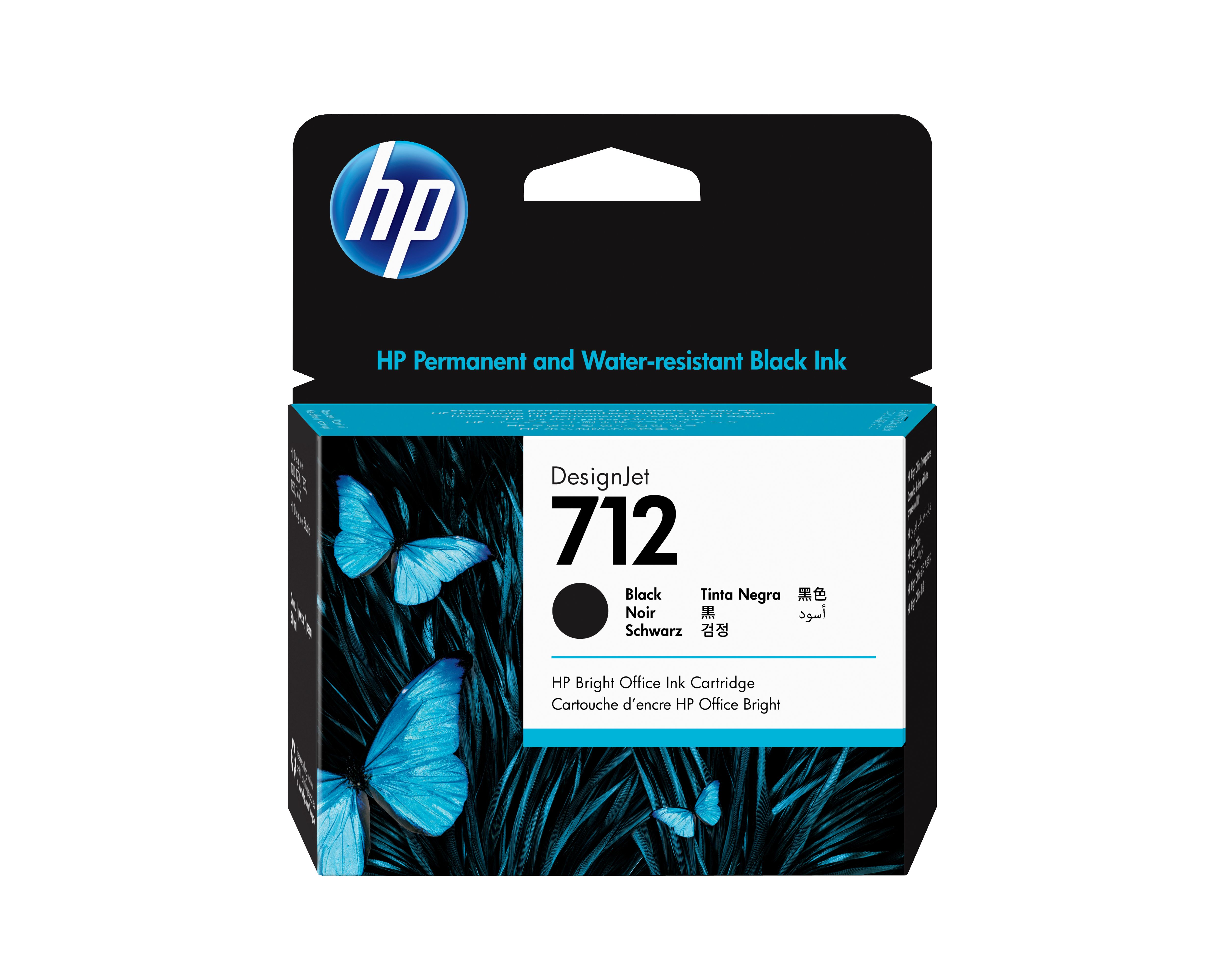 HP 712 Zwarte inktcartridge - 80 ml - Origineel