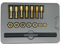 Lang A&E tools 15-delige set draadreparatie tappen en snijmoeren incl draadvijl Metrisch