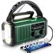 Unyqoos® Radio d'urgence à énergie solaire et à manivelle pour extérieur et situations d'urgence
