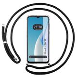 Tumundosmartphone Transparante beschermhoes voor Oneplus Nord N20 SE, met zwart koord