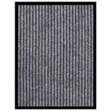 VidaXL Tapis de porte gris 400 mm
