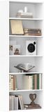 HOMCOM Boekenplank - Spaanplaat - 60x24x158,5cm - Wit