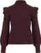Vila Trui Viemory Highneck L/s Knit Top/pb 14116066 Port Royale Dames Maat - L