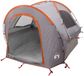 vidaXL - Auto - Tent - Grijs - en - Oranje - 2-persoons - Polyester - en - Staal