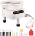VEVOR Poterie Roue de potier Machine pédale 450W 28cm pieds de support blancs