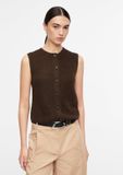 Comma Strickjacke donkerbruin L (40)