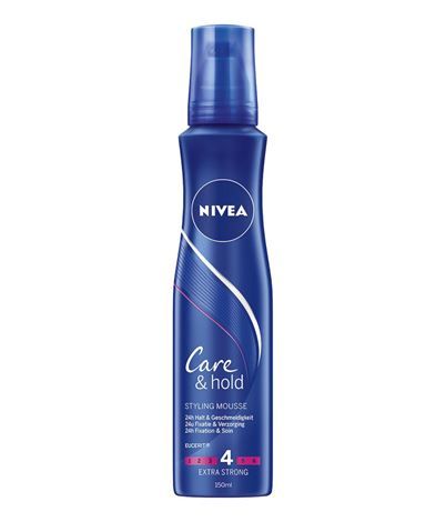 NIVEA Care & Hold Styling Mousse - 150 ml - Haarmousse - Fixerend - Voor Alle Haartypes