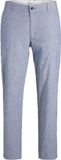 JACK&JONES JPSTOLLIE BREEZE CHINO Pantalon Homme Coupe Regular Coton/Lin Mélangé Denim Délavé