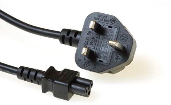ACT Netsnoer UK connector - C5 zwart 1,8 m AK5072