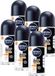 NIVEA MEN Black & White Ultimate Impact Anti-Transpirant Deo Roller - Deodorant - Voordeelverpakking - 6 x 50ml