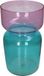 HD Collection Vaas Tweekleurig Glas Multi 21x21x35 cm