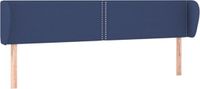 VidaXL Hoofdbord Blauw Polyester, Hout 2030 mm x 230 mm x 780 mm