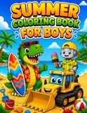 Summer Coloring Book for Boys