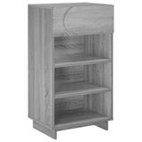 vidaXL - schoenenkast - 48 x 38 x 87,5 cm - bewerkt hout - Grijs - Sonoma