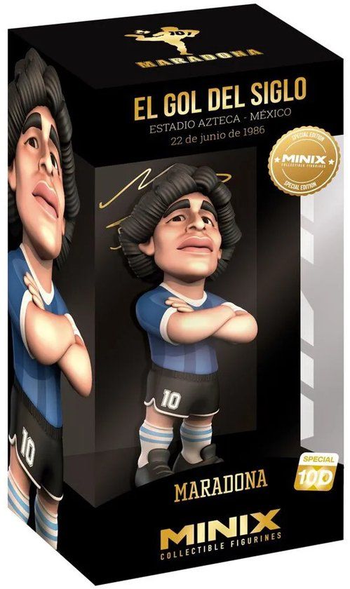 Minix - Football Special #100 - Century Gold - Maradona Statue 12cm
