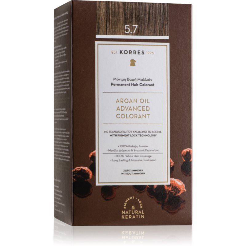 Korres Argan Oil Donker Permanente Haarkleur met Arganolie