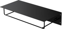 ML-Design Kapstok Wandkapstok met legplank 60 x 30 x 15 cm zwart metaal