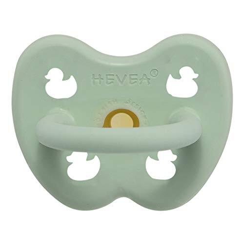 Hevea fopspeen - natuurlijk rubber/Mellow Mint/pijnlijk/eend (0-3 maand)