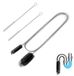 Ensemble de brosses de nettoyage de tuyaux - Tête double - 2 m - 2 brosses de tuyau