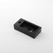 QeramiQ Dely Fontein - 38x18.5x9cm - keramiek - kraangat links - Noir mat