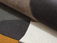 Vente-unique Getuft vloerkleed 100% wol abstracte motieven - 200 x 290 cm - Taupe en grijs