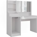 Vicco Sherry Kaptafel – 119.8 cm 3 delen Wit/wit hoogglans